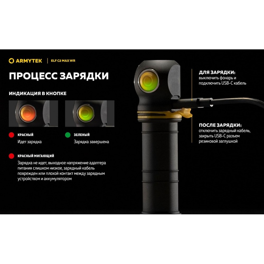 Налобный фонарь Armytek Elf C2 MAX WR WARM